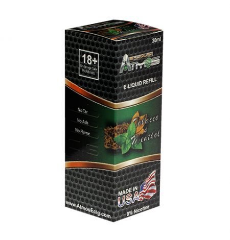 E-LIQUID ATMOS Tabaco Menta 12/30mL 5 liquido atmos tabaco mentol