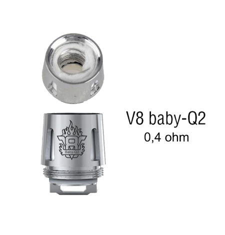 Resistencia TFV8 Baby Q2 0.4-0.6 (5un) 6 resistencia smok v8 Q2