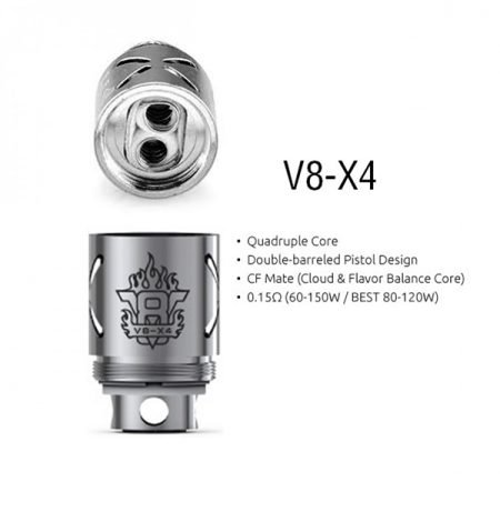 Resistencia Smok V8 Baby X4 (5un) 5 resistencia v8 baby X4