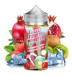 Frozen fruit strawberry kiwi ice