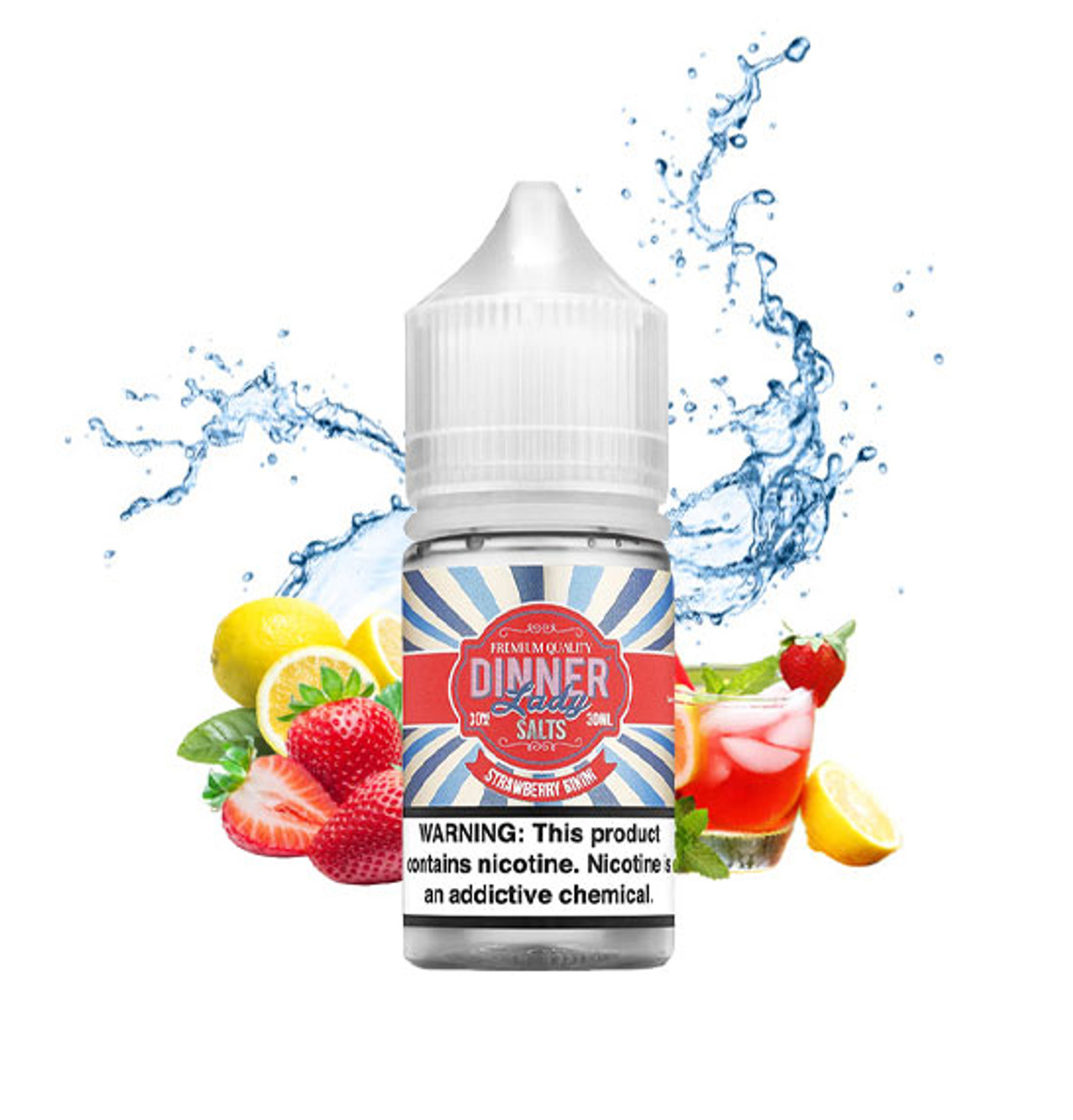 Dinner Lady E-liquid Strawberry Ice 10ml Nic Salt By Dinner Lady | All New  In Stock Items Australia Nic Salts Amazon