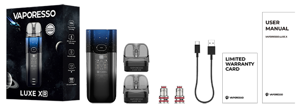Vaporesso Luxe XR Kit 23 Vaporesso Luxe XR kit incluye