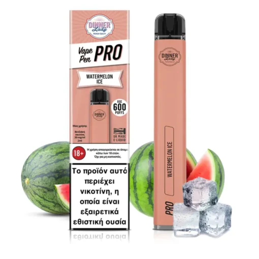 Dinner Lady Vape Pen Pro desechable Watermelon Ice
