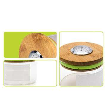 Contenedor Stashlogix Bamboo SmartJar + Boveda - Imagen 5