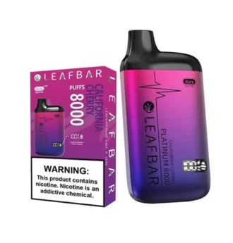 Cigarro electronico desechable Leafbar Platinum 8000 California Cherry