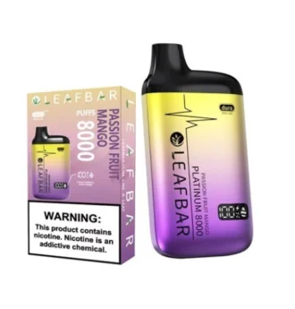 Cigarro electronico desechable Leafbar Platinum 8000 PassionFruit