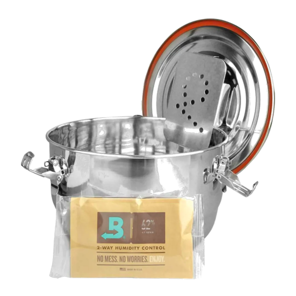 Boveda Controlador de humedad 62% 6 Boveda Controlador de humedad 62% 67g junto a contenedor hermético CVault