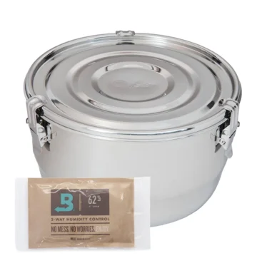 CVault contenedor acero 4 litros con Boveda 62% 67g - curado y almacenamiento hermético