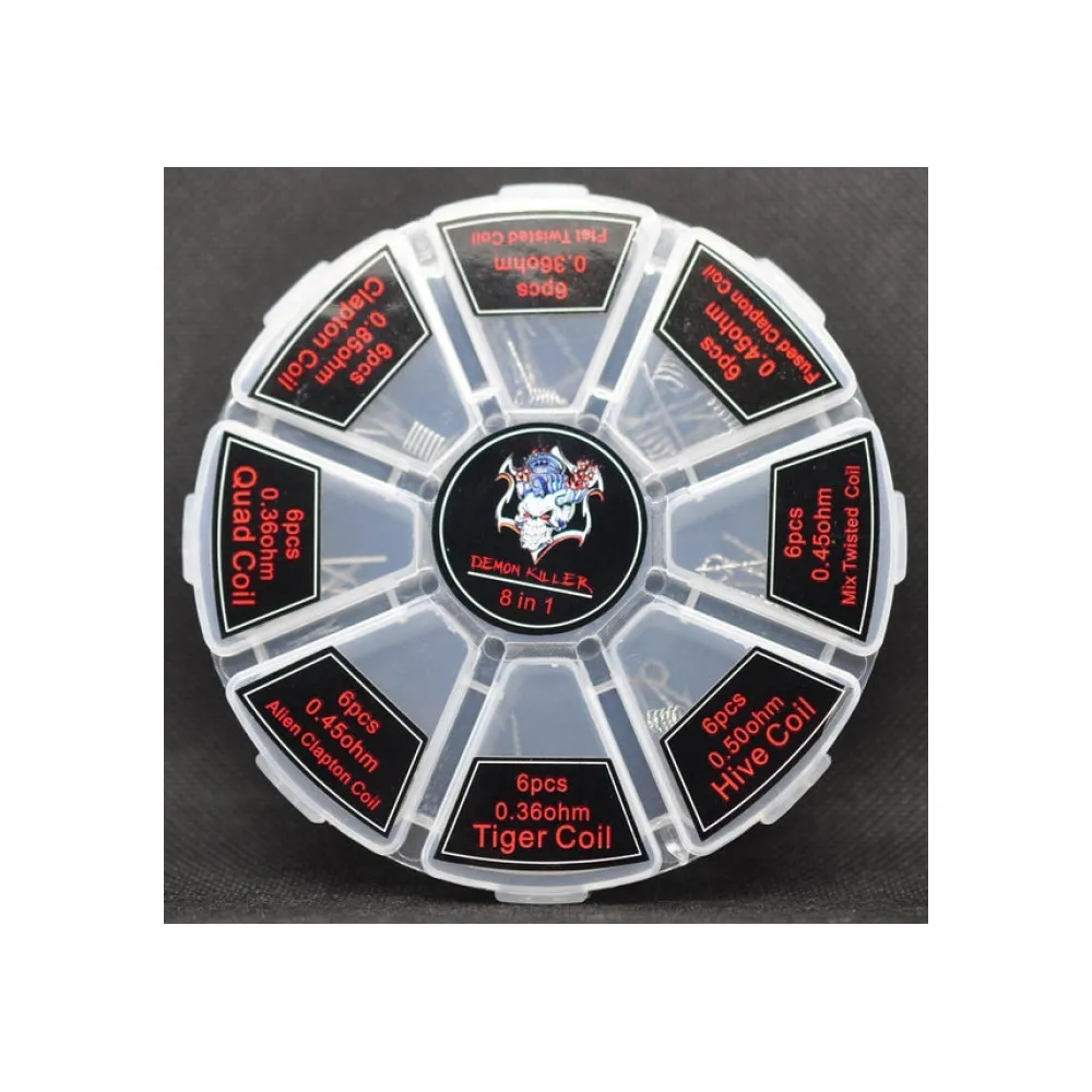Demon Killer 8 in 1 Coil Kit 3 Demon Killer 8 in 1 kit coils prefabricados surtido