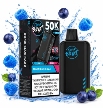 Cigarro electrónico desechable Flavor Beast XBM50 50K 11 Flavor Beast XBM50 50K Blue Razz - packshot