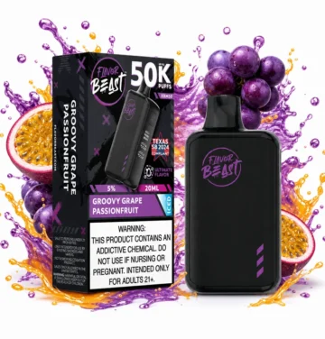 Cigarro electrónico desechable Flavor Beast XBM50 50K 16 Flavor Beast XBM50 50K Grape Passionfruit - packshot