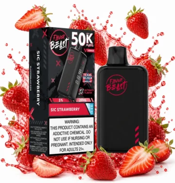 Cigarro electrónico desechable Flavor Beast XBM50 50K 15 Flavor Beast XBM50 50K Strawberry - packshot