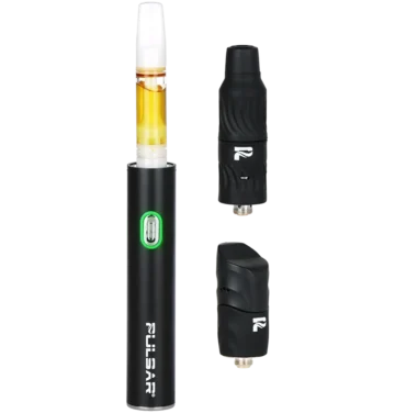 Vaporizador Pulsar Delta 3 en 1 negro - kit hierba wax y cartuchos 510