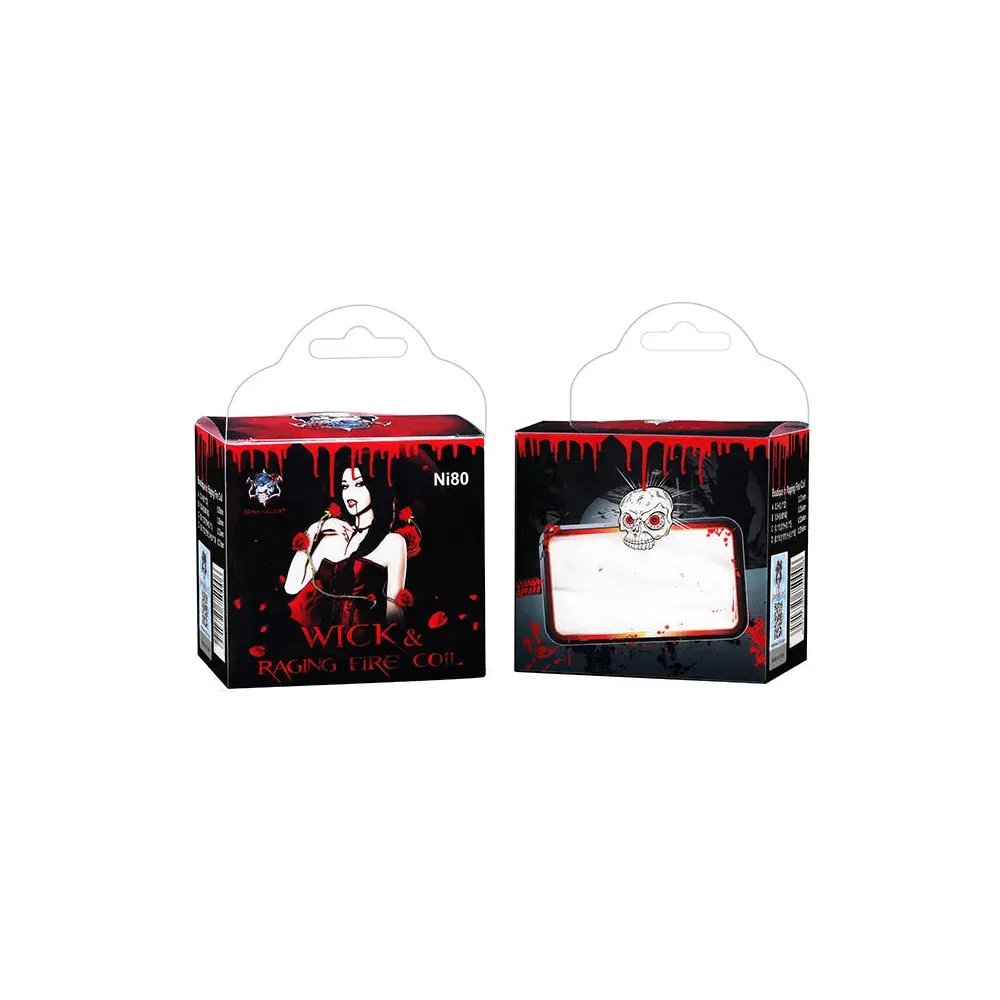 Demon Killer Wick & Raging Fire Coil Ni80 3 Demon Killer Wick and Raging Fire Coil Ni80 con algodón