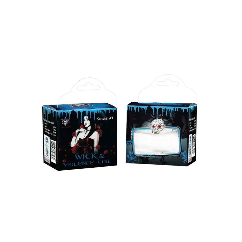Demon Killer Wick & Violence Coil Kanthal A1 3 Demon Killer Wick and Violence Coil Kanthal A1 con algodón